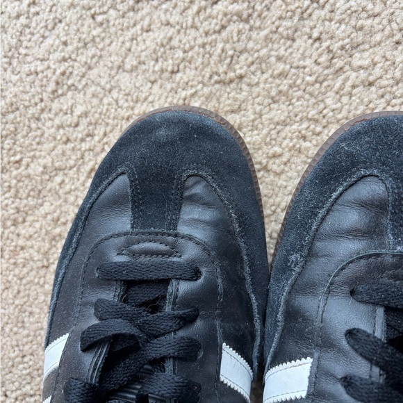 Adidas Samba OG Black White Leather Sneakers Men’s Classic Gum Sole size 10.5 - Picture 10 of 15